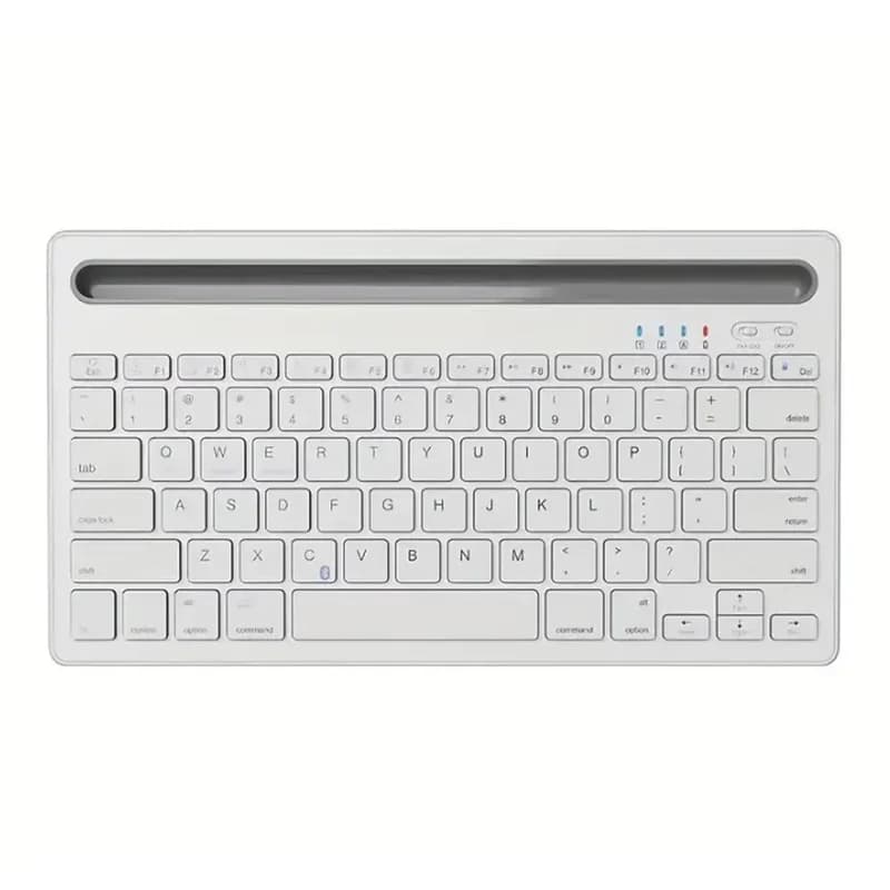 Minimalist Beyaz Kablosuz Klavye 2.4ghz Windows Mac Uyumlu