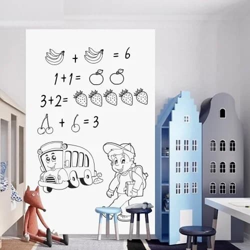 Pratik Yapışkanlı Beyaz Yazı Tahtası Sticker Rulo 45x200 Cm
