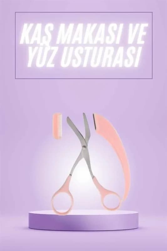 Kaş Düzeltme Seti İle Taraklı Ustura Ve Makas