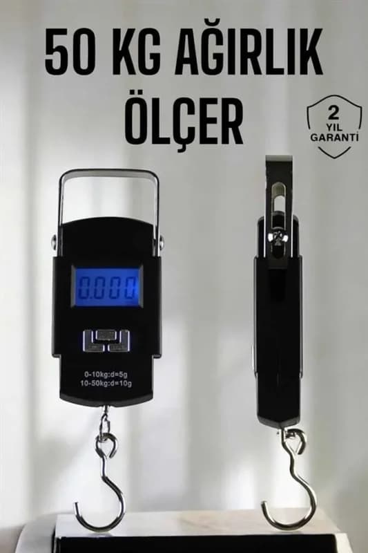 Pratik Dijital El Terazisi 50 Kg Pilli Led Ekran