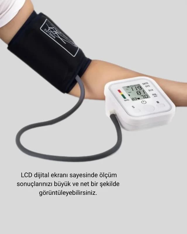 Dijital Tansiyon Aleti Üst Koldan Ölçüm Ihb Aritmi Uyarılı