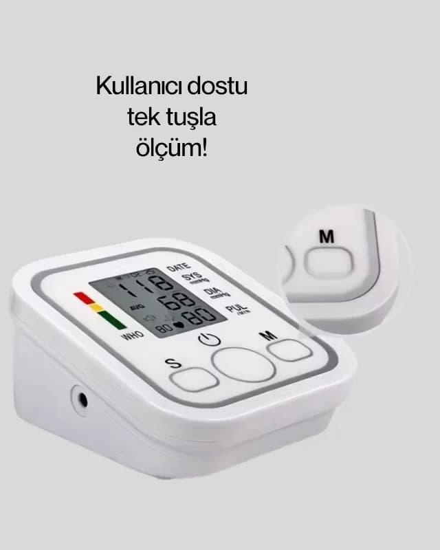 Dijital Ekranlı Elektronik Tansiyon Ölçer 2x99 Hafıza