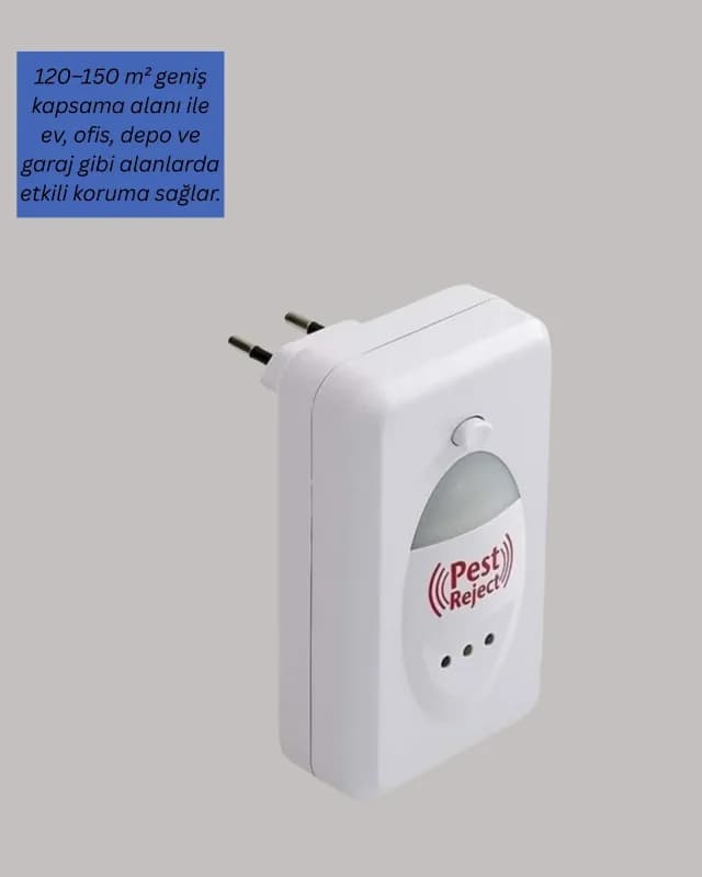 Ultrasonik Haşere Kovucu Cihaz 150 M² Ev Ofis Kullanımı