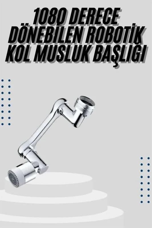 Dönebilir Musluk Aparatı 1080 Derece Oynar Başlık
