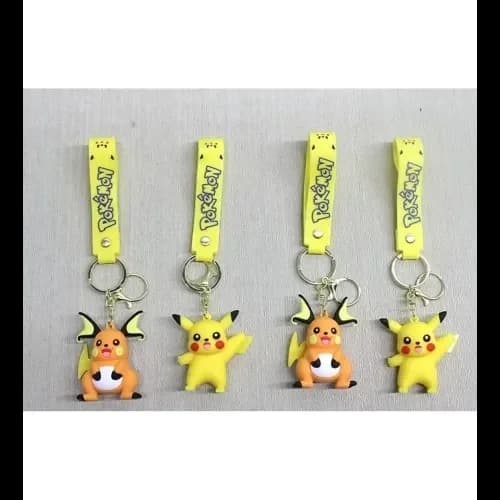 Eğlenceli Pikachu Silikon Anahtarlık 21 Cm