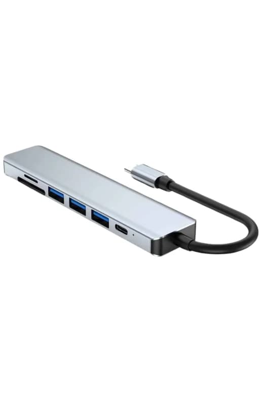 Çok Fonksiyonlu 8 Portlu Type-c Hub Macbook Uyumlu