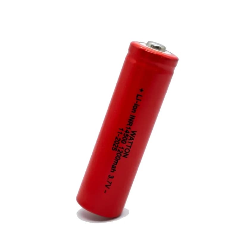 Yüksek Performanslı 14500 Li-ion Şarj Edilebilir Pil 1200mah