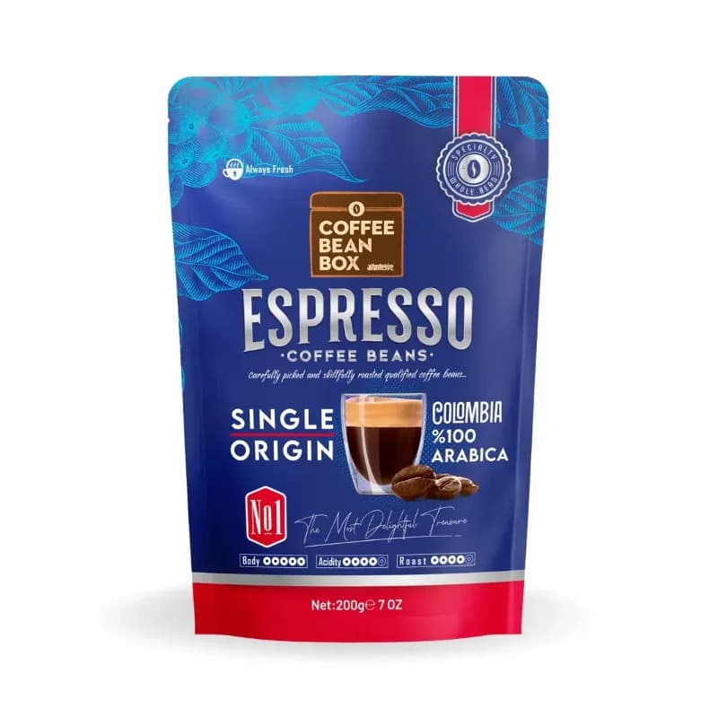 CoffeeBeanBox Colombia Single Origin Espresso Çekirdek Kahve 200 gr (Çekirdek - Öğütülmemiş)