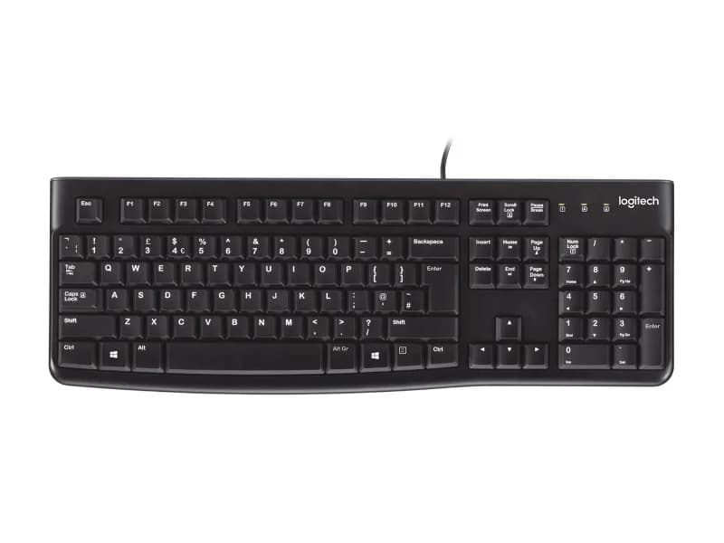 Logitech K120 920-002505 USB Kablolu Standart Q Klavye Siyah