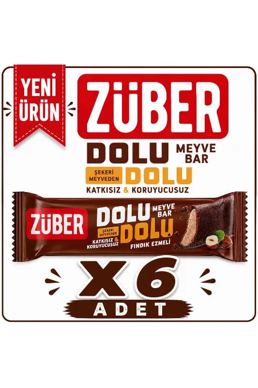 Züber Dolu Dolu Fındık Ezmeli Meyve Bar
