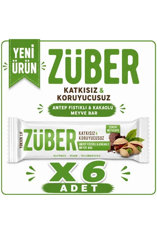 Züber Antep Fıstıklı ve Kakaolu Meyve Bar