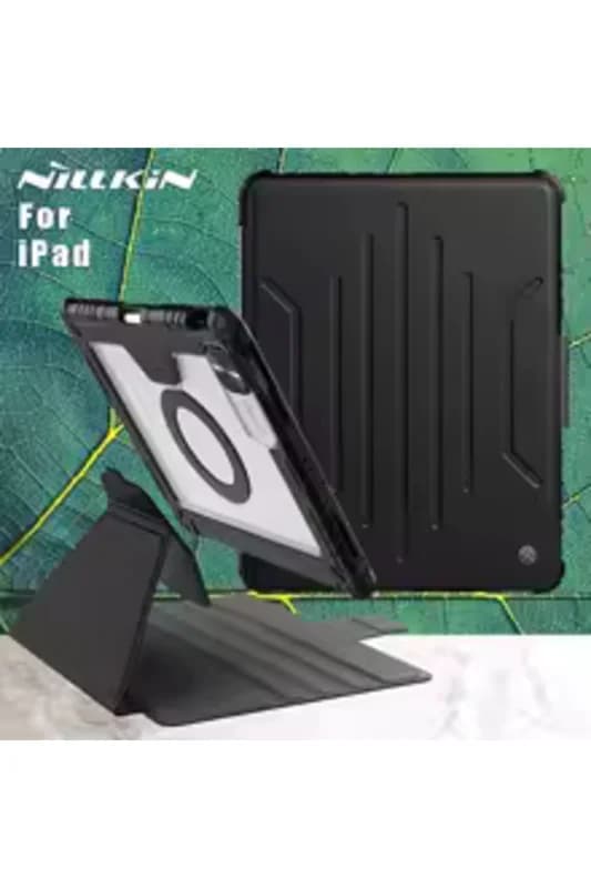 NİLLKİN Apple İpad Air 11inç M2/m3 Air 4/5.nesil 10.9 Kalemlikli Standlı DüşmeyeDayanıklı Kılıf