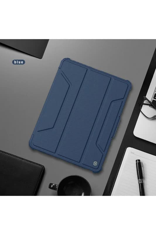 NİLLKİN Apple İpad Air 11inç 2024 Air 4/5.nesil 10.9 Kalemlikli Standlı DüşmeyeDayanıklı Kılıf