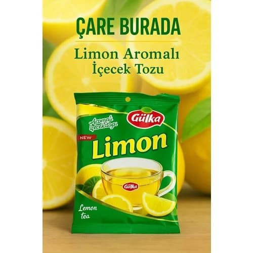 Limon Aromalı İçecek Tozu 250 Gr