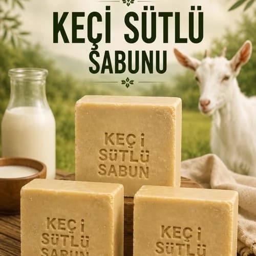 Keçi Sütü Sabun Doğal El Yapımı 3 Adet