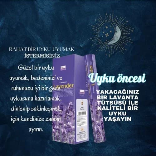 Darshan Lavanta Uyku Öncesi Tütsü 20 Çubuk