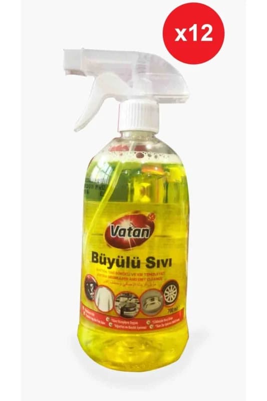 Büyülü Sıvı Ekstra Yağ Sökücü Ve Kir Temizleyici 700 Ml 12 Li