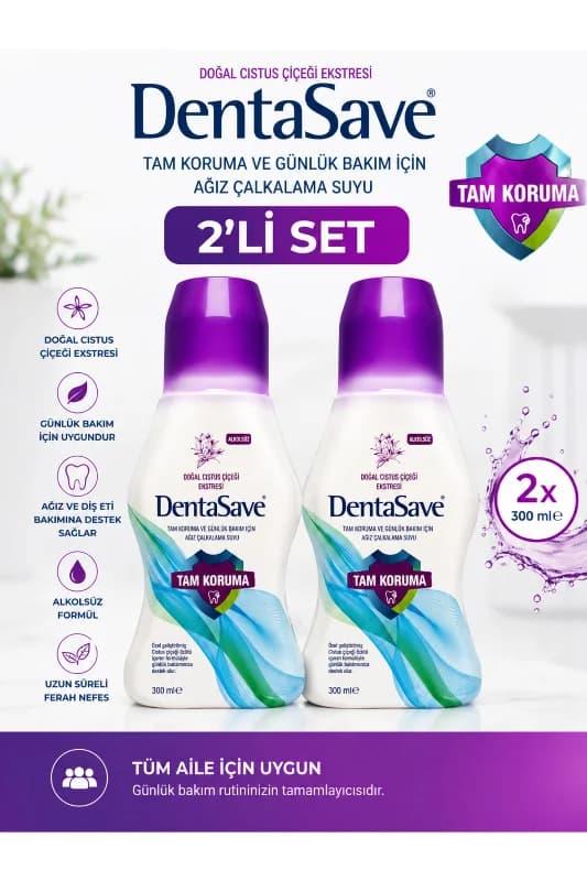 Cistus Tam Koruma Ağız Çalkalama Suyu 300 ml 2li Set