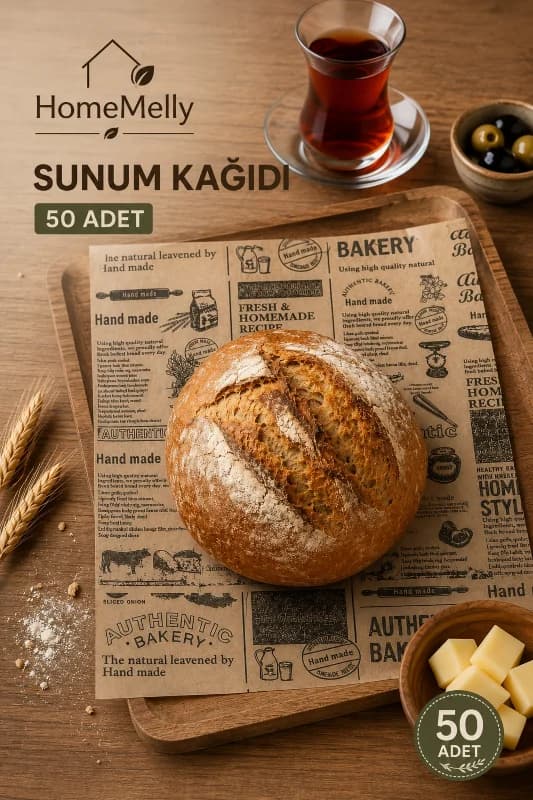 50’li Vintage Desenli Yağlı Kağıt | Sandviç, Pişirme, Paketleme Ve Sunum Için Sargı Kağıdı