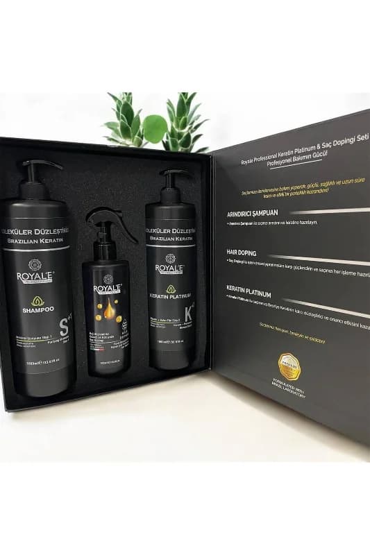 KERATİN 3 LÜ SET - KERATİN PLATİNUM & SAÇ DOPİNGİ SETİ