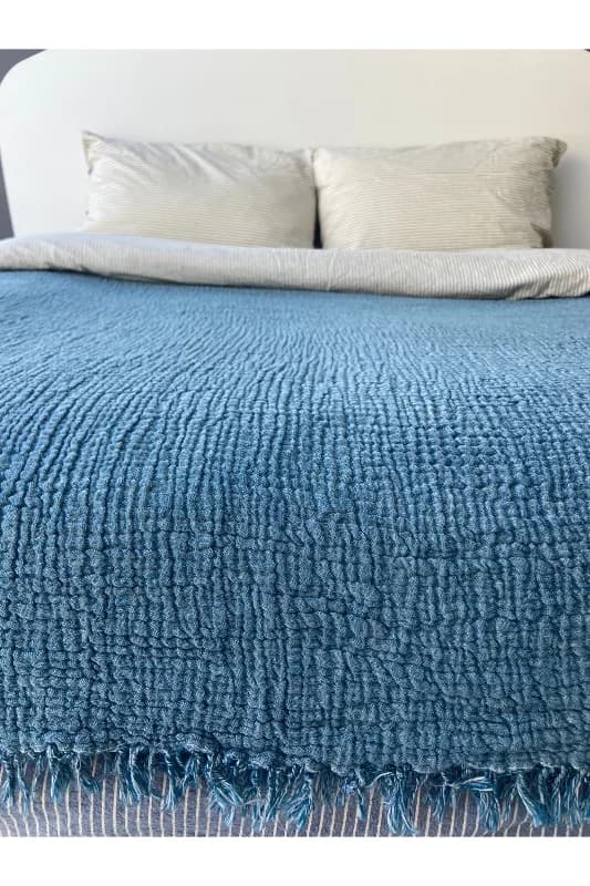 Müslin Yatak Örtüsü/Pike 4 Katlı 160 X 230 Tek Kişilik