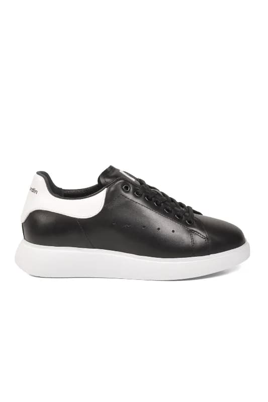 Siyah Beyaz Bağcıklı Unisex Sneaker