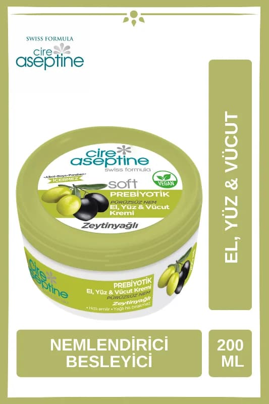 Soft Zeytinyağlı Nemlendirici Bakım Kremi 200 ml