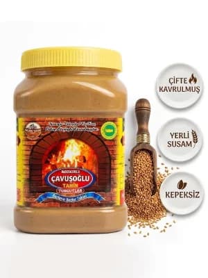 Odun Ateşinde Karafırında Çifte Kavrulmuş Kepeksiz Bozkır Tahini 930g