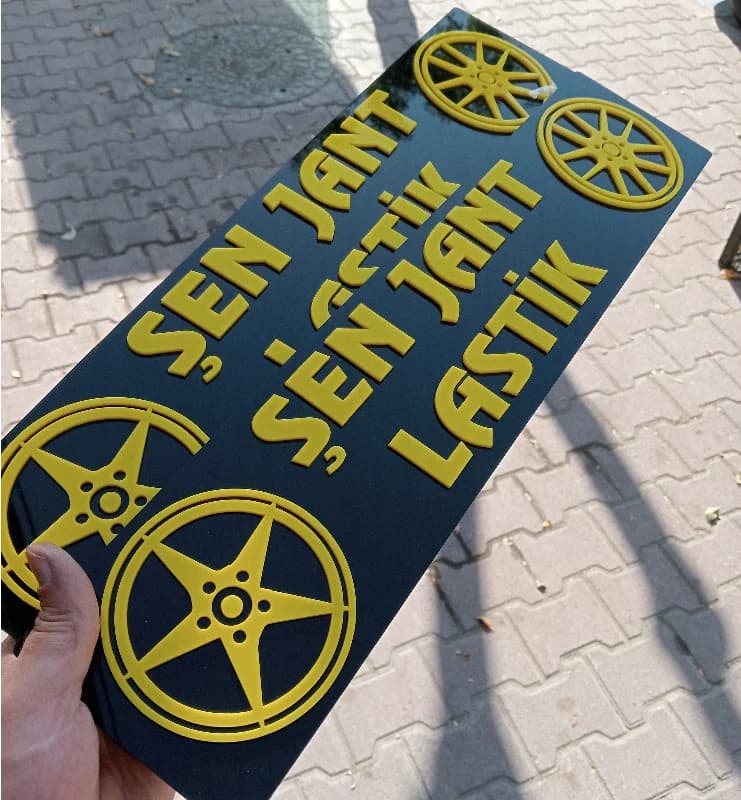 pleksi dekor plakalık