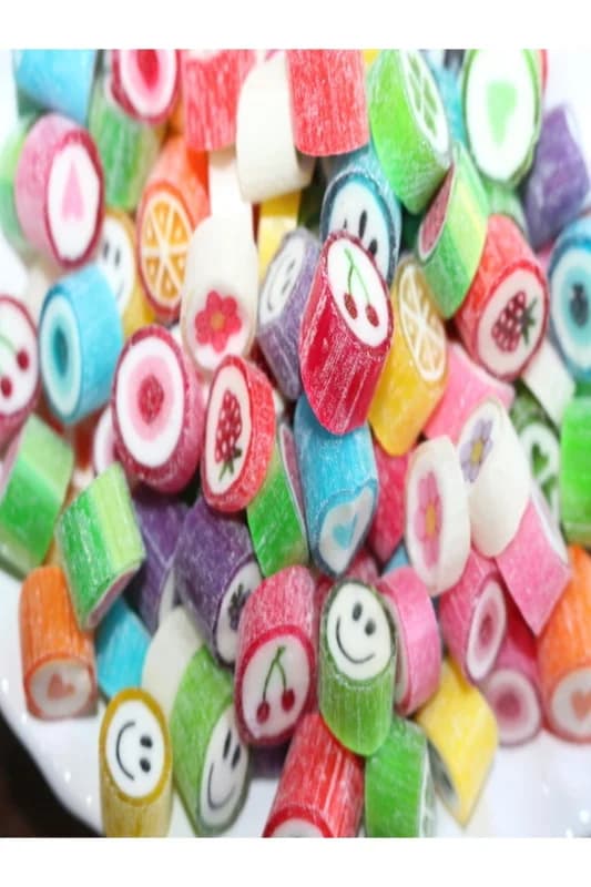 Çok Renkli Lolly Tropik Meyve Aromalı Şeker 500 gr