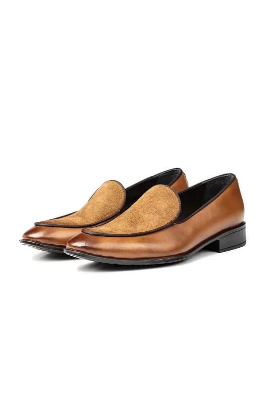 Elegant Hakiki Deri Erkek Klasik Loafer Klasik Makosen Ayakkabı