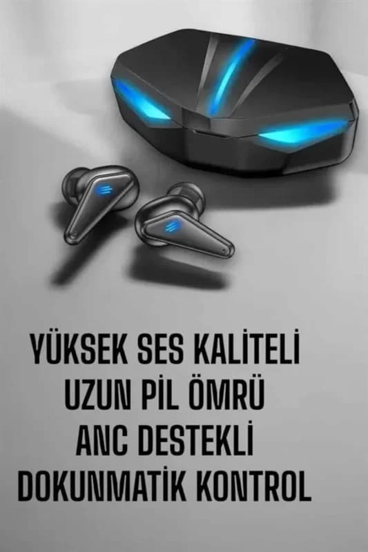 Bluetooth Oyuncu Kulaklığı Led Işıklı Kablosuz ANC Özelliği