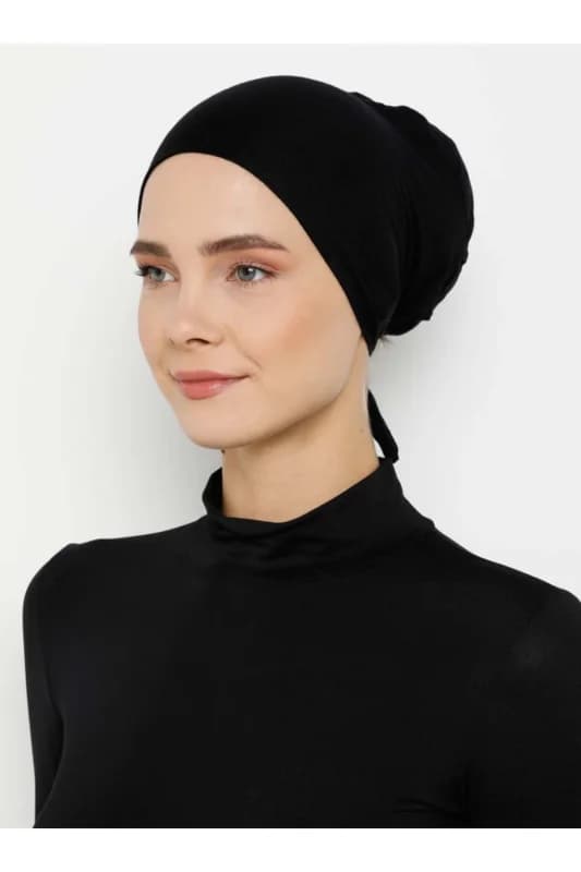 Dikişsiz Bone - Siyah -