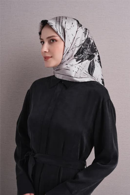 Saf İpek Twill Eşarp 9617D 82