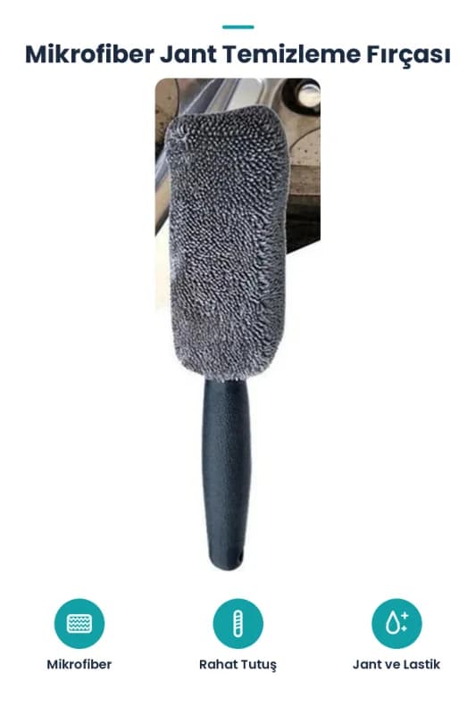 Mikrofiber Jant Temizleme Fırçası