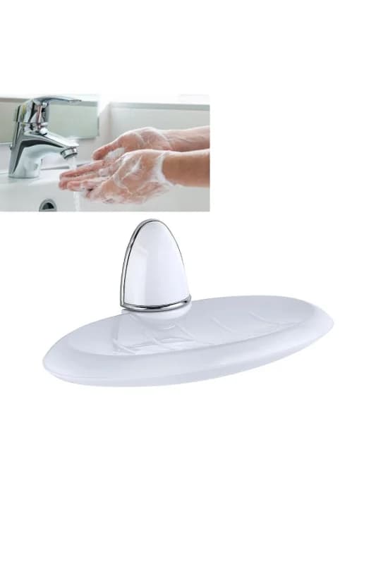 ® Lüks Milenyum Sabunluk Dekoratif Beyaz Sabun Tutucu Stand