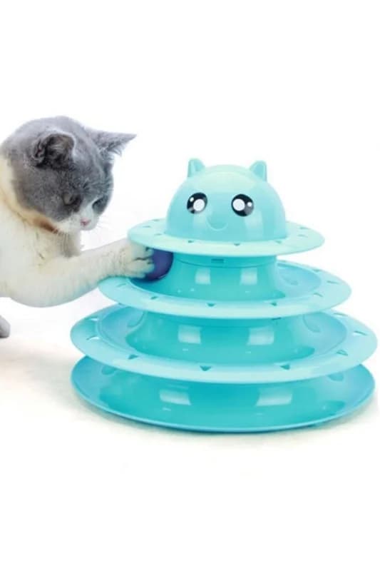 ® Tower Of Tracks Eğlenceli Üç Katlı Kedi Oyuncağı Seti Kedi Oyunu