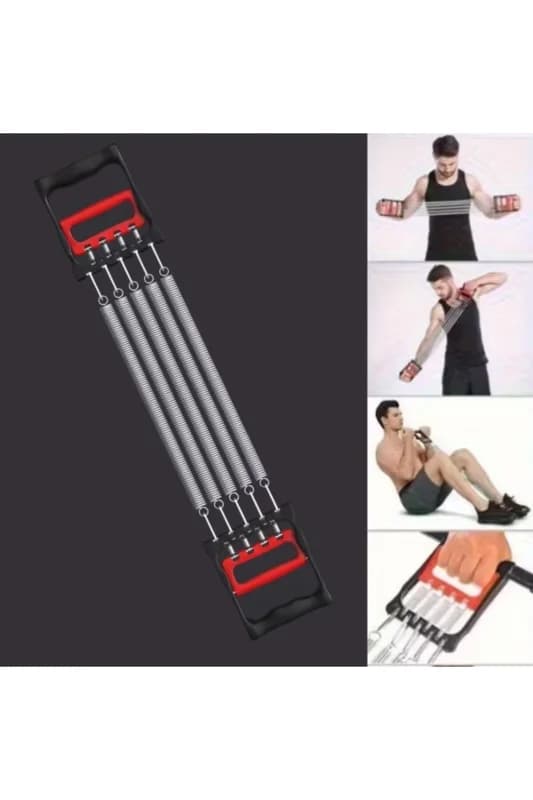 ® Göğüs Genişletme ve Kuvvet Egzersiz Aleti – 5 Yaylı 5 Kademeli Ayarlanabi