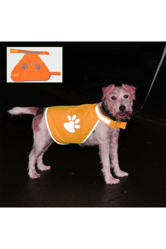 ® Gece Görüşlü Reflektör Kumaşlı Cırt Cırtlı Köpek Yeleği Medium