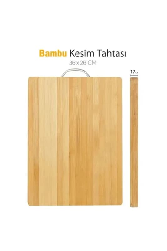 Metal Saplı Bambu Kesim Panosu