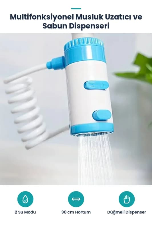 Multifonksiyonel Musluk Uzatıcı Ve Sabun Dispenseri