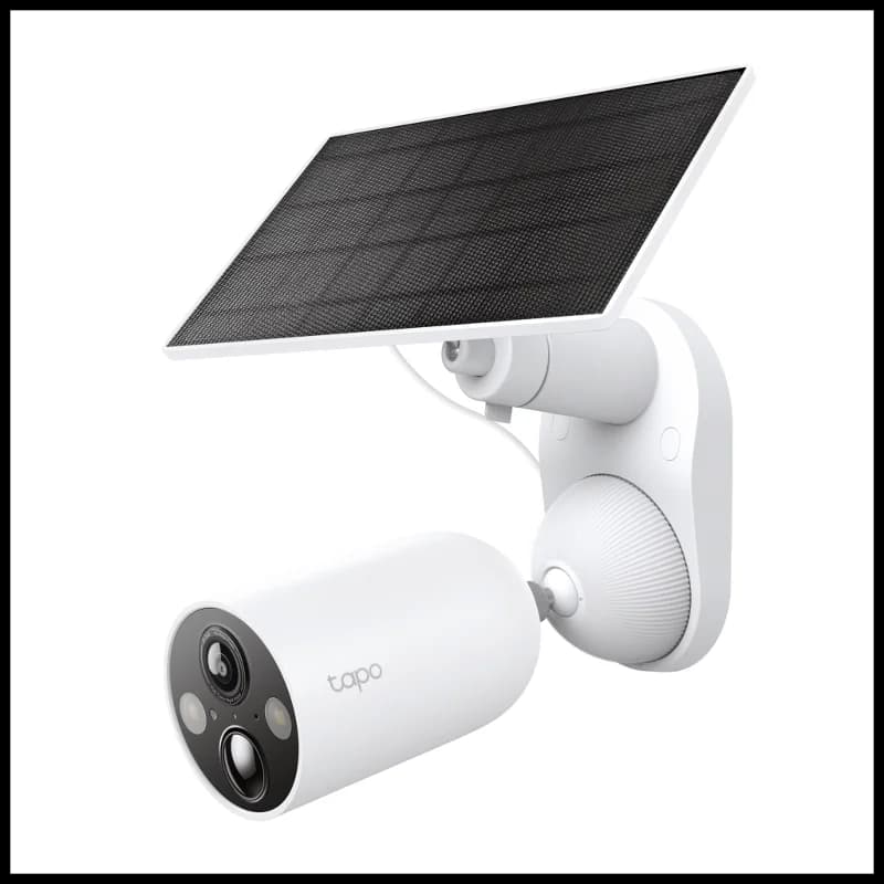 TP-LINK Tapo TC85 KIT (C425 KIT), 2K QHD, 4,0Mpix, Dış Mekan, IP66, WiFi, 15Mt. Renkli Gece Görüşü, İki Yönlü Ses, Yapay Zeka Destekli, Güneş Enerjili Güvenlik Kamerası Kiti