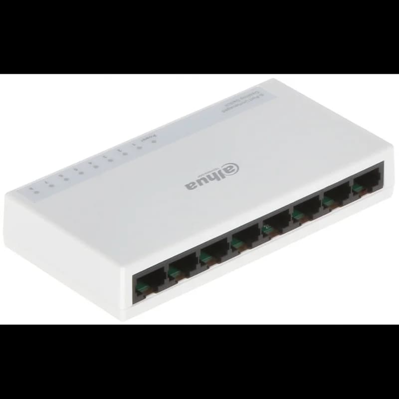 DAHUA PFS3008-8ET-L, 8 Port, MegaBit, Yönetilemez, Masaüstü Switch