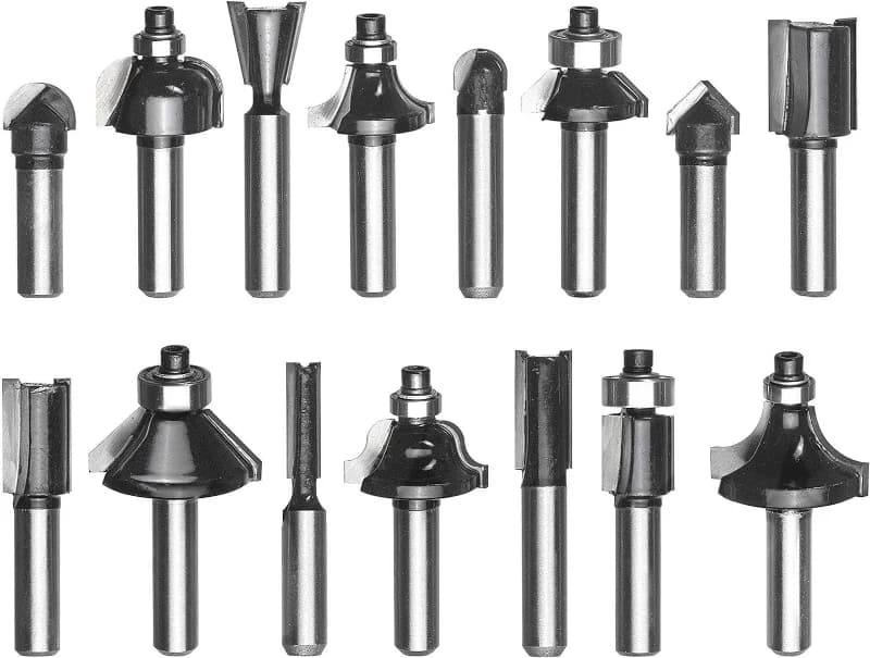 Einhell 15 Parça Karışık Freze Ucu Seti 8 mm Şaft
