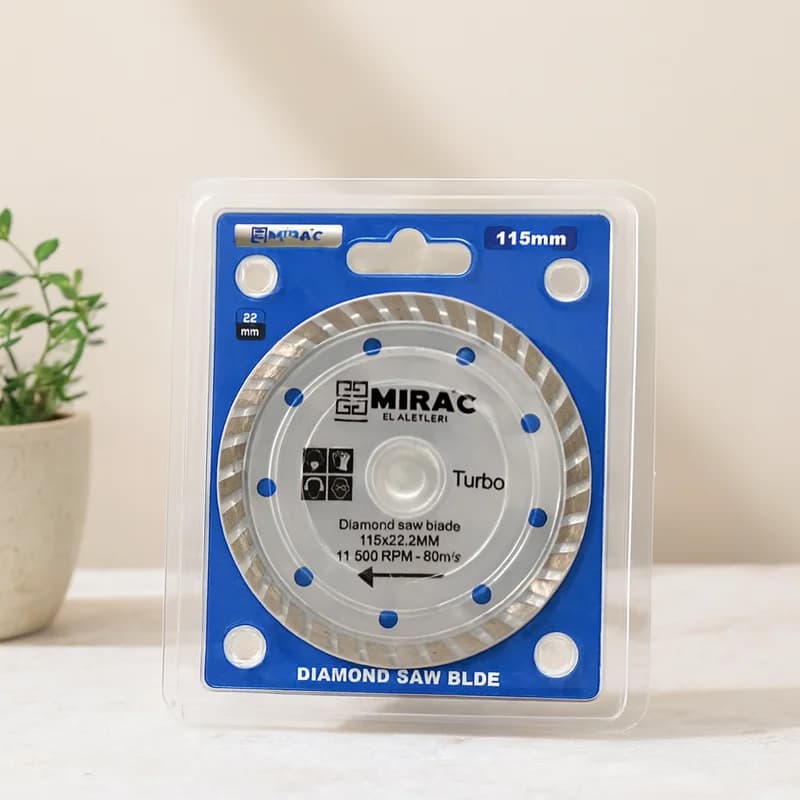 Mermer Kesme Diski 22.2 mm İnce Turbo, 115 mm