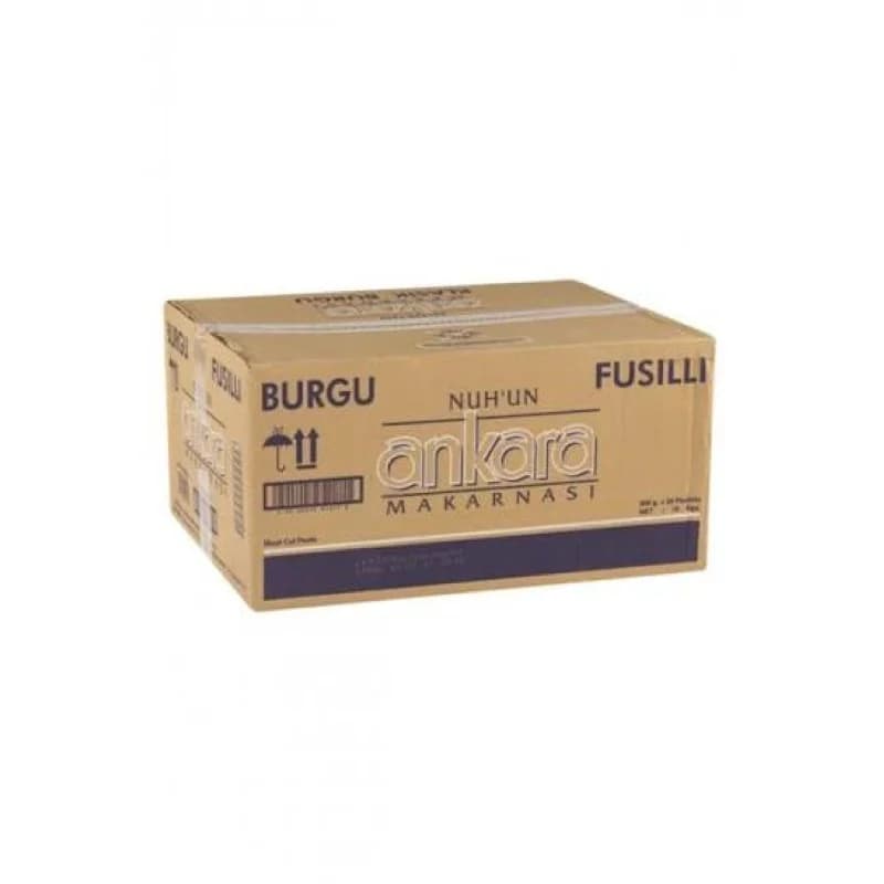 ANKARA BURGU MAKARNA 500 GR (20 Adet) Koli