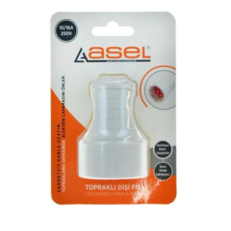 Vakumlu Topraklı Dişi Fiş