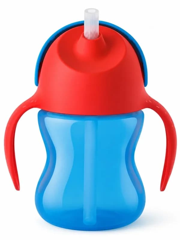Desenli Pipetli Bardak 200 ml Erkek Çocuklar İçin