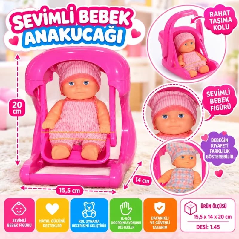 Bebekler İçin Rahat Et Bebekli Salıncak