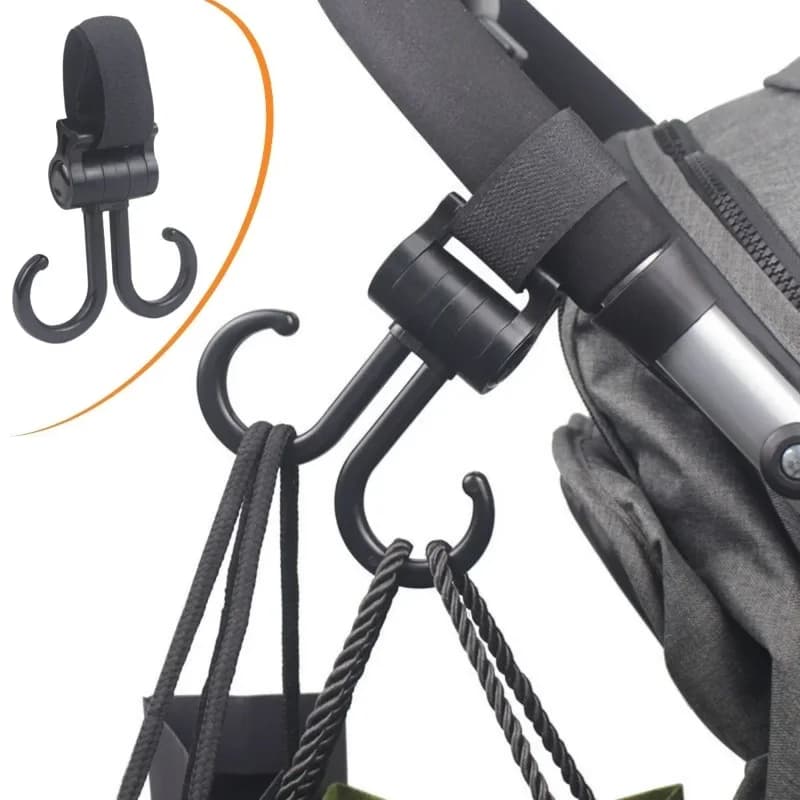 Ergonomik 360 Derece Dönebilen Bebek Arabası Eşya Taşıma Aparatı